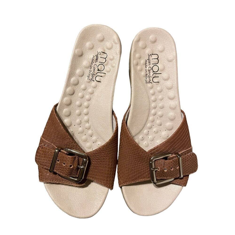 Malu Made in Brazil Wedge Sandal Size Women's 7
